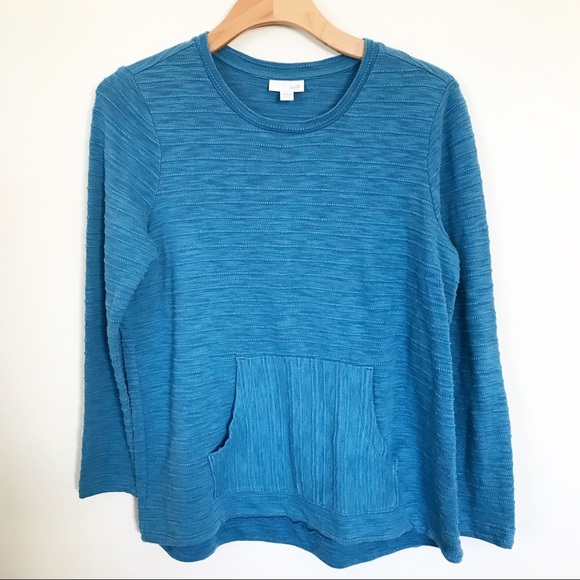 J.Jill blue crewneck - Picture 1 of 4